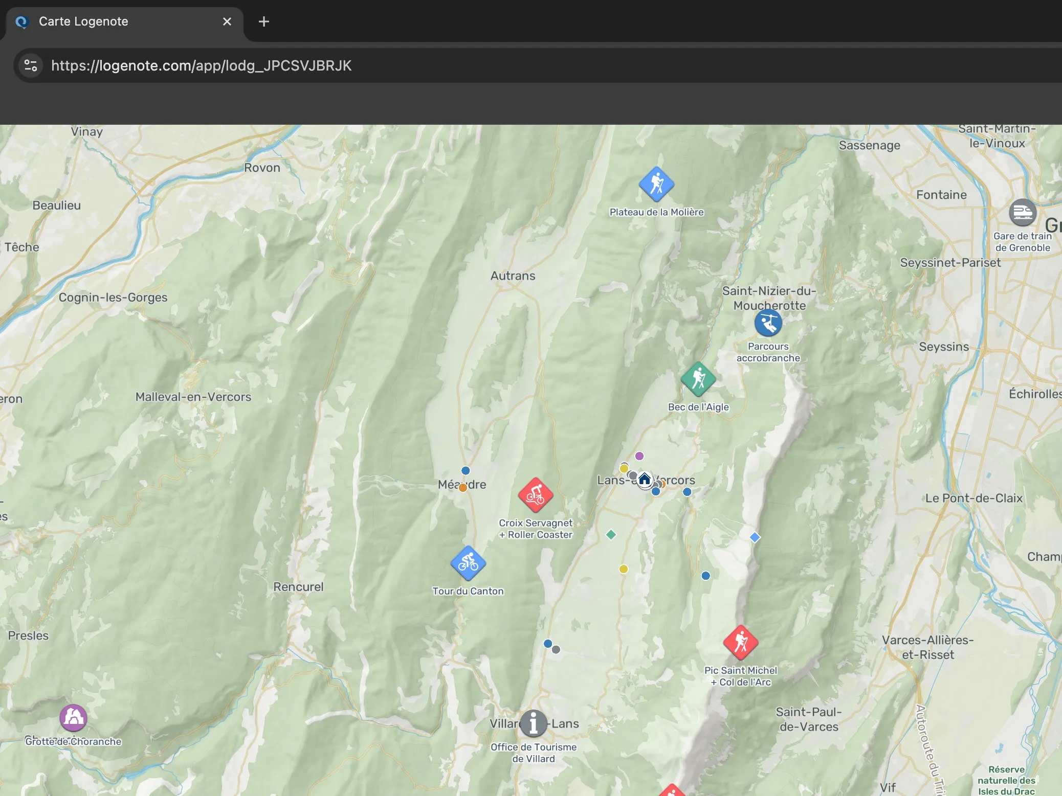 QR Code de démonstration pour ouvrir une carte Logenote